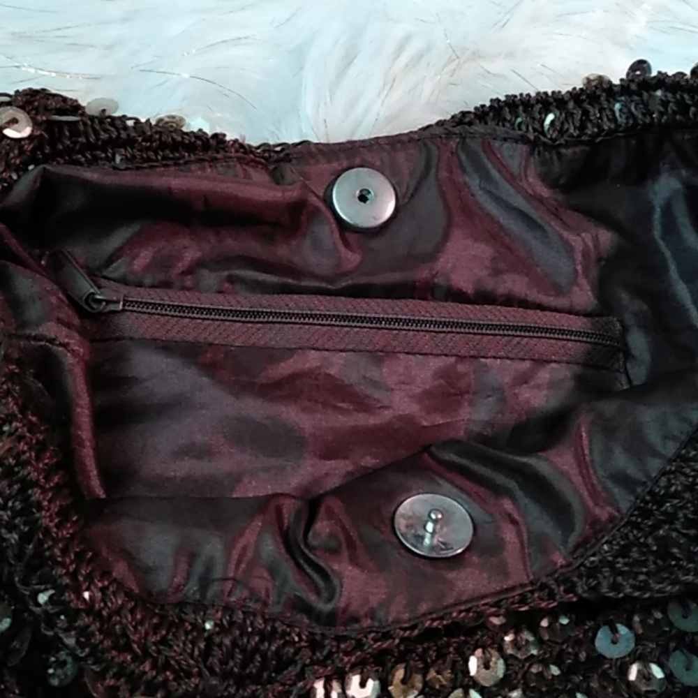 🌷4/$25🌷Brown sequin bag - Picture 2 of 2